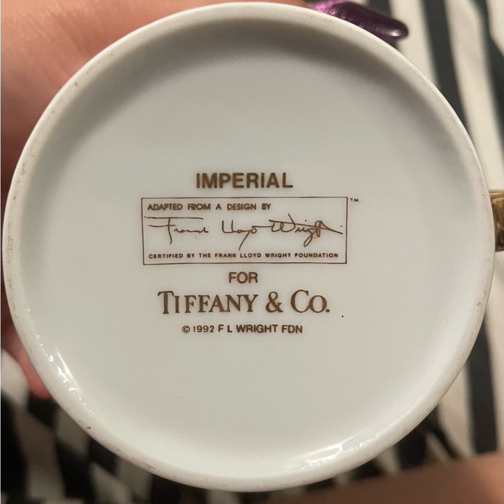 Tiffany & Co. Imperial White and Gold Cup